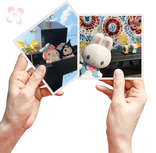 おでかけ マイメロディ｜祝電｜ぬいぐるみ | 電報の申込はKDDI
