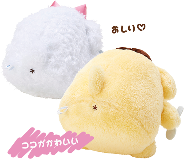 ポムポムプリン ぬいぐるみセット|ぬいぐるみ電報はでんぽっぽ ポムポムプリン ぬいぐるみセット|ぬいぐるみ電報はでんぽっぽ