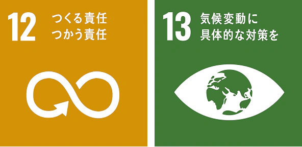 12つくる責任つかう責任/13気候変動に具体的な対策を