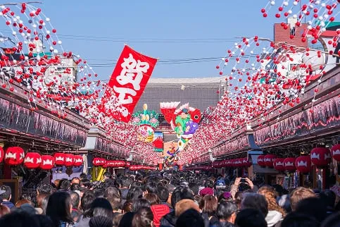 お正月の出店