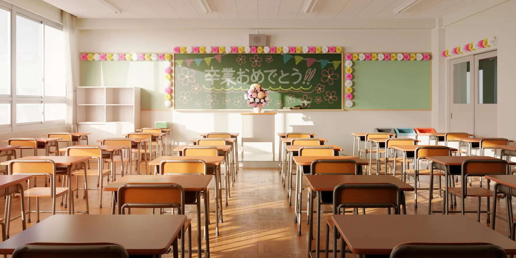 卒業式の教室