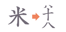 「八十八」に見える