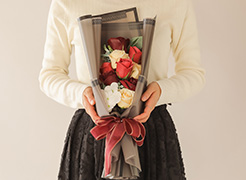 ソープフラワー ボルドールーヴ電報