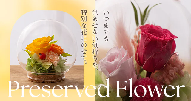 プリザーブドフラワー電報