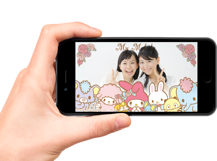 オリジナルのカメラフレームのイメージ